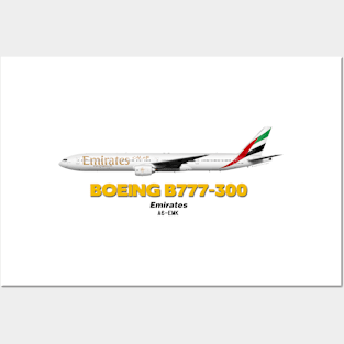 Boeing B777-300 - Emirates Posters and Art